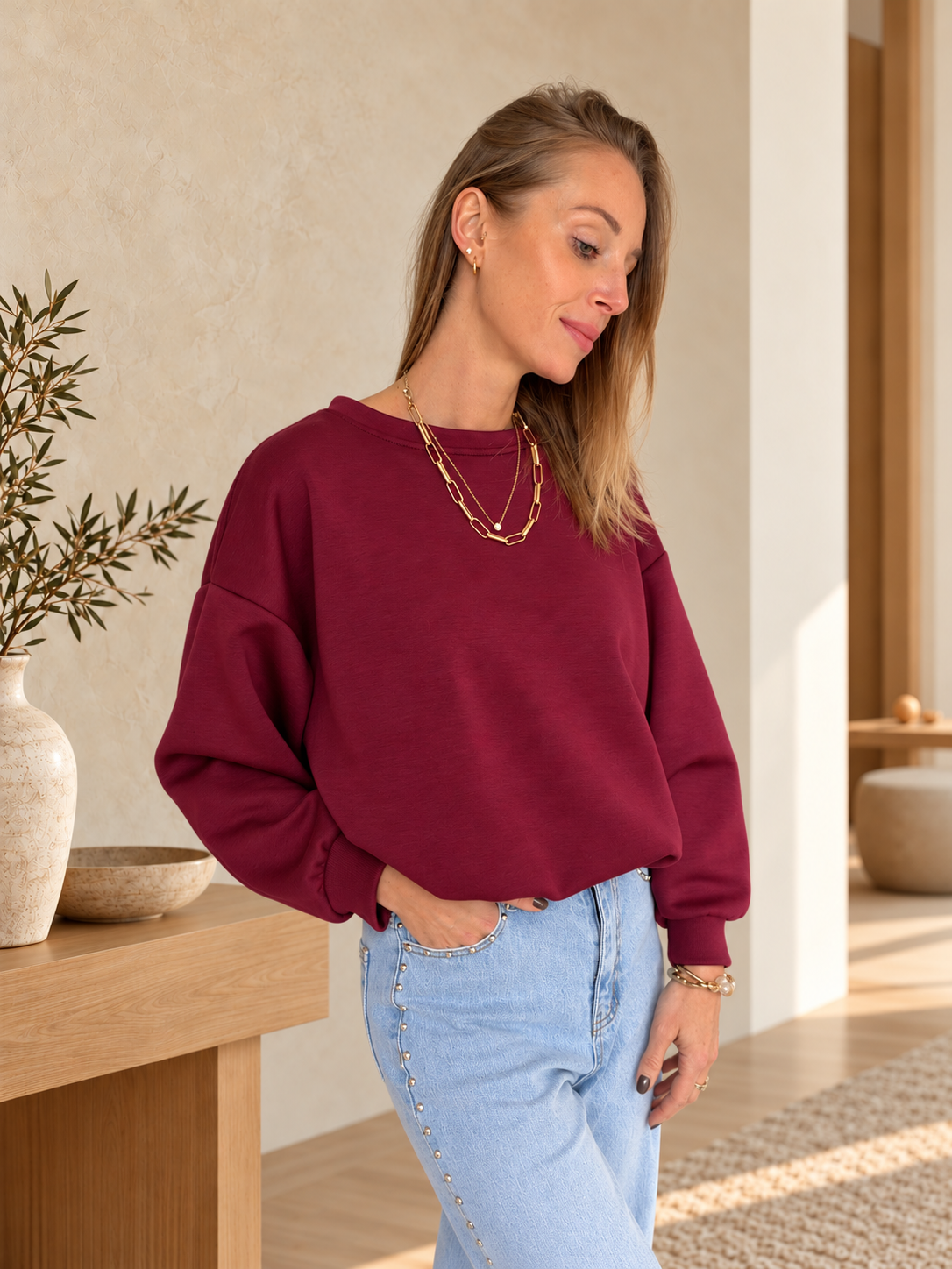 Valérie Sweater Bordeaux