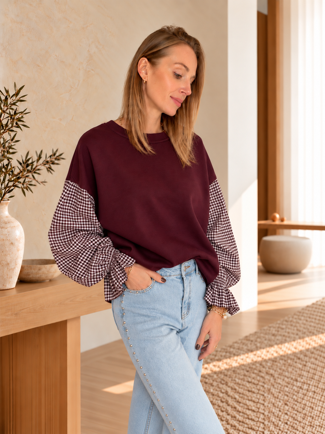 Claudine Sweater Bordeaux