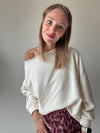 Babette off-shoulder Top Beige