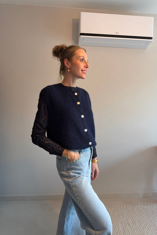 Anna Top Donkerblauw