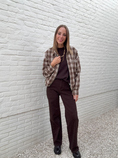 Mila Jeans Donkerbruin