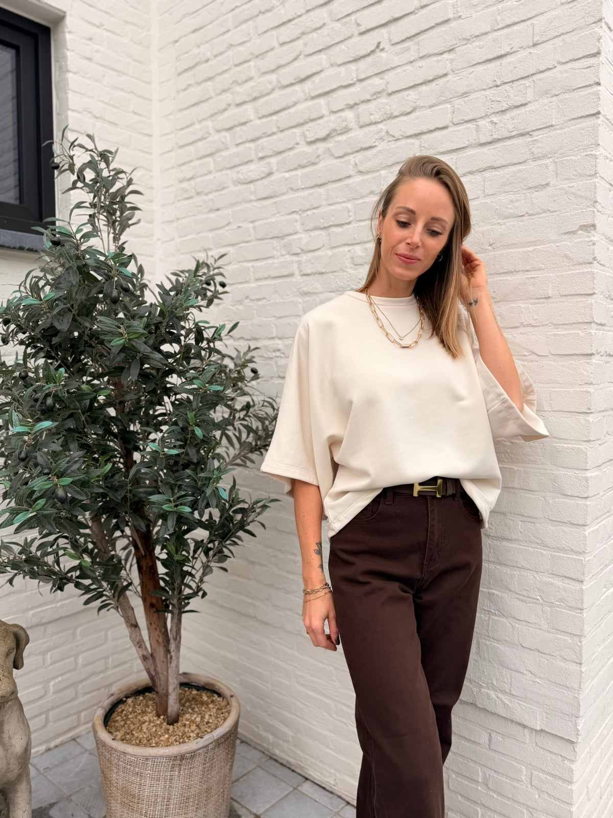 Odette Top Beige