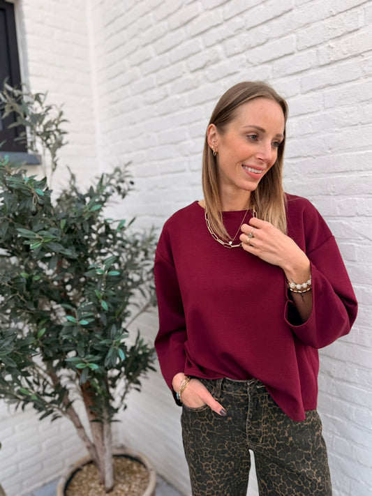 Sophie Shirt Bordeaux