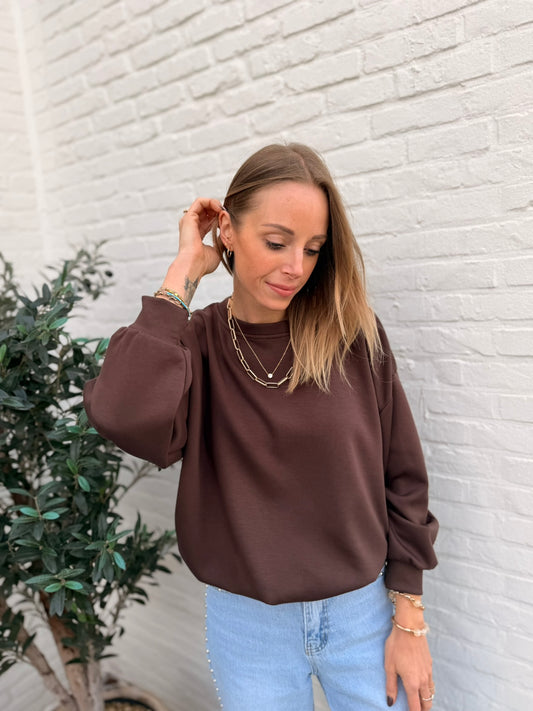 Valérie Sweater Donkerbruin