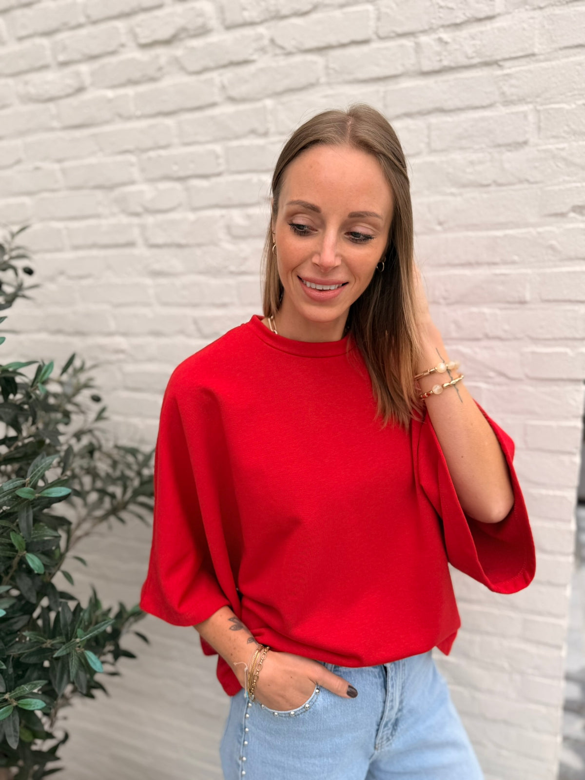 Odette Top Rood