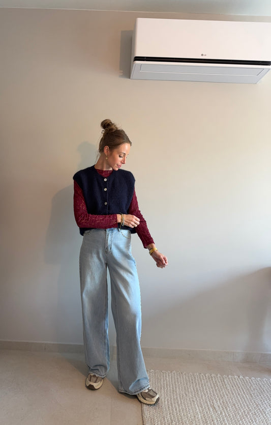 Anna Top Donkerblauw